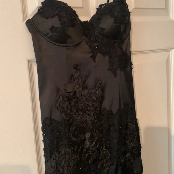 Celo Moda Black slip dress. Size Medium. - Picture 5 of 6